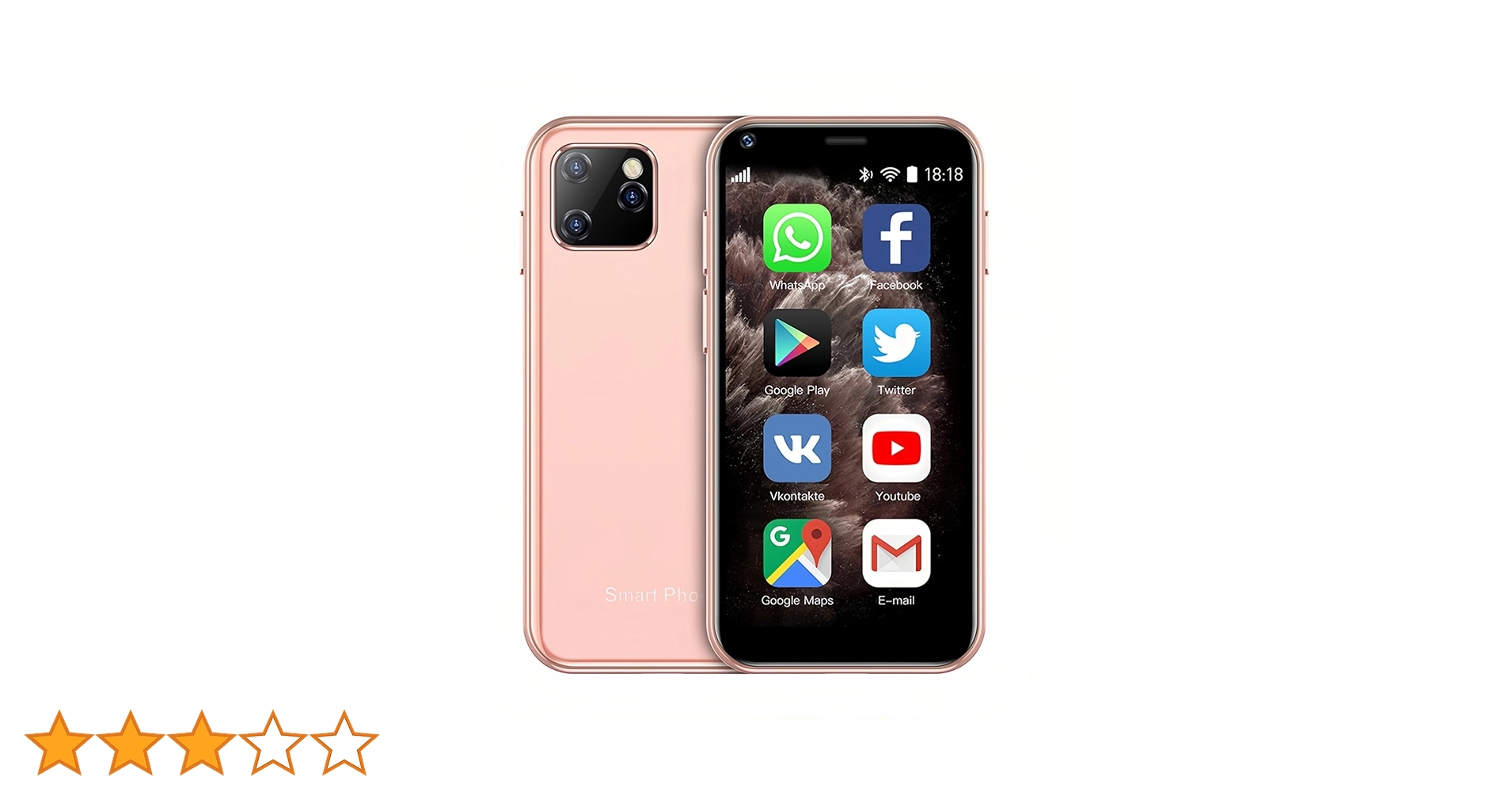 Amazon | 超小型ミニ スマートフォン、3G デュアル SIM 携帯電話 1GB