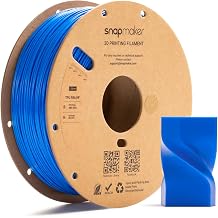 Snapmaker TPU Filament 1.75mm,TPU 95A HF 3D Printer Filament Flexible Soft with High Elasticity,High Speed Printing,Dimensional Accuracy +/- 0.03mm,1kg2.2lbs Bright Blue