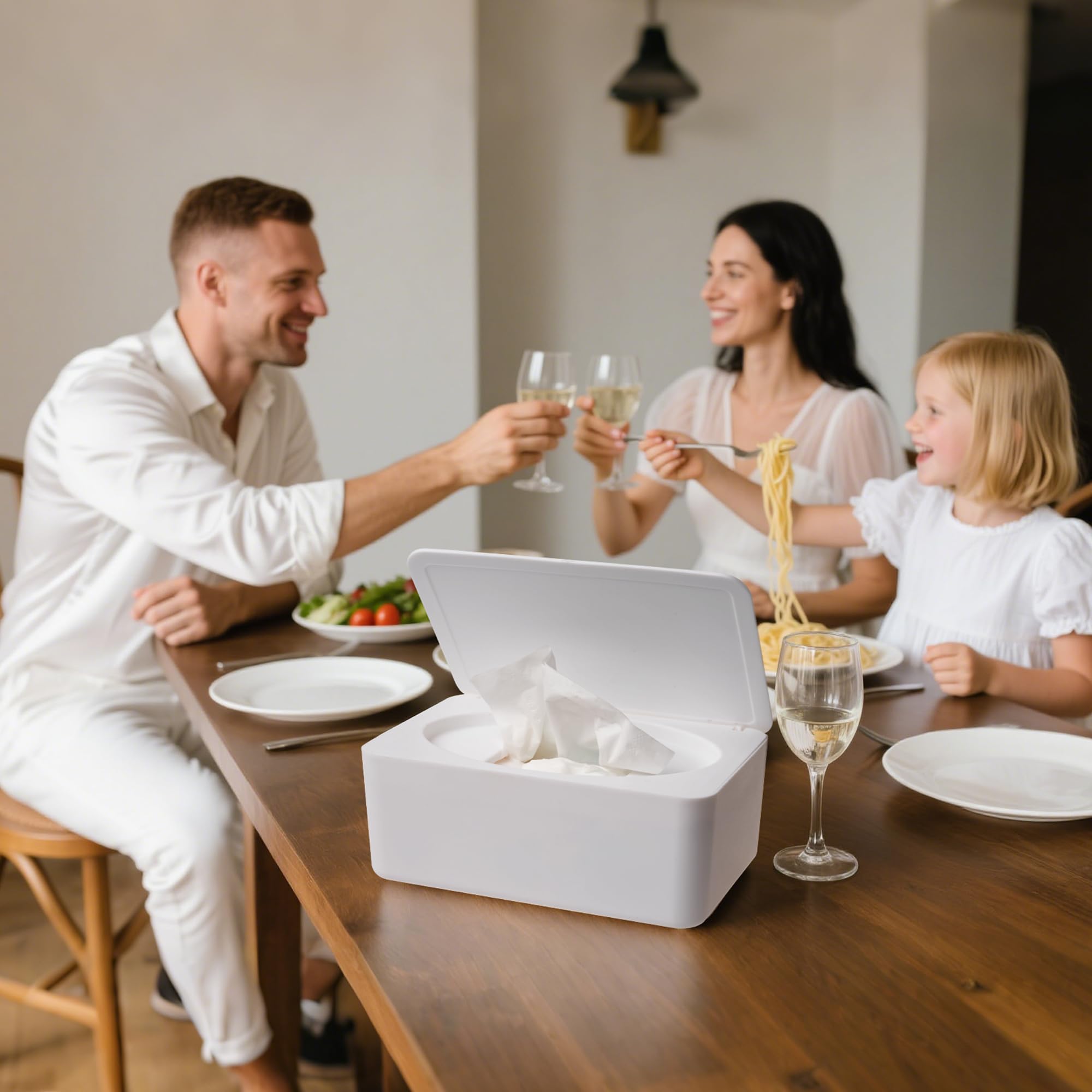 Image secondaire de Distributeur de Lingettes Humides Elalove - Rangement Pratique pour Bébé