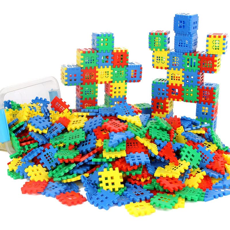 Set De 160 Bloques De Construcción Entrelazables – Casas, Triángulos Y Ventanas Para Niños De 3+ Años