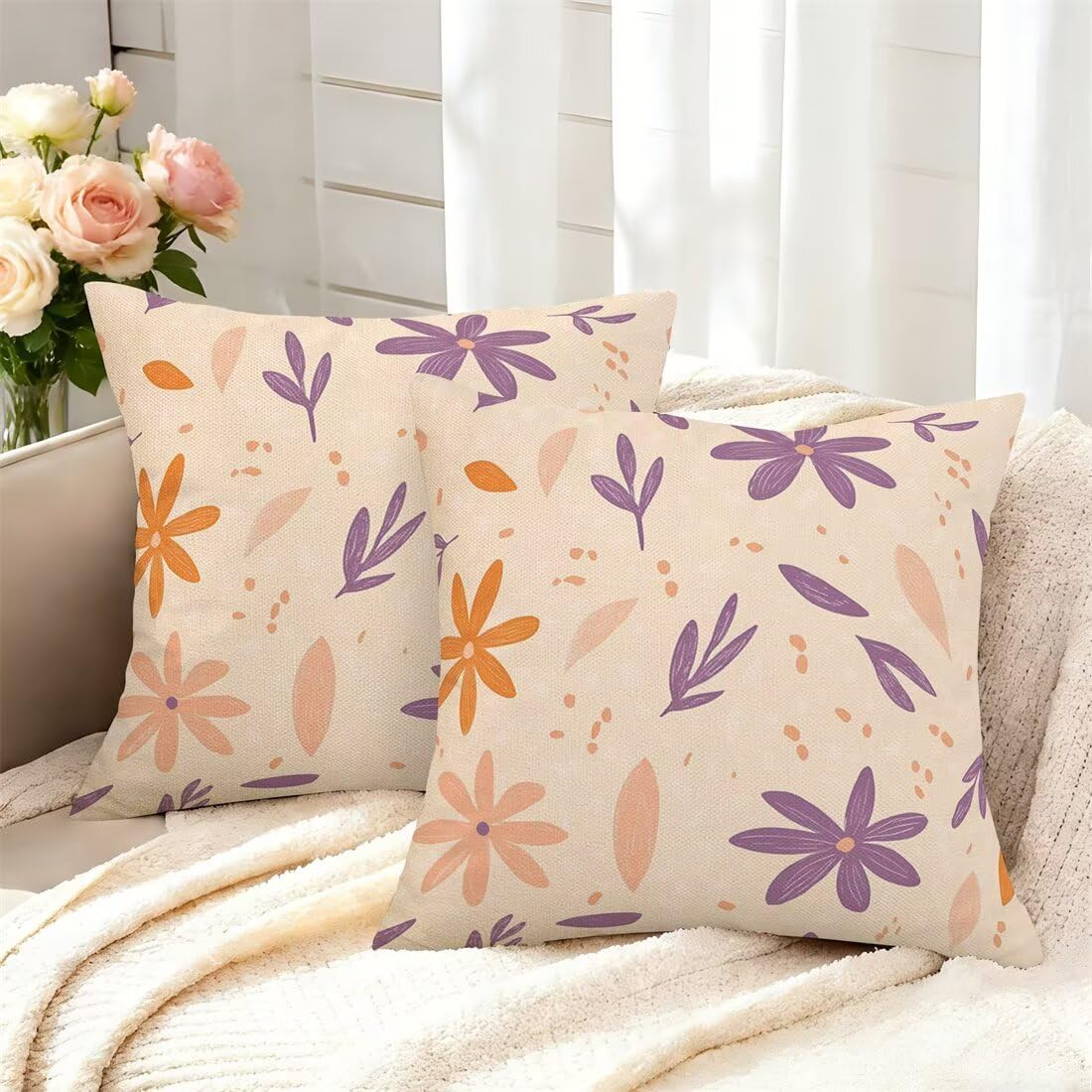 Housses de coussin canapé japonais pour une décoration d'automne chaleureuse