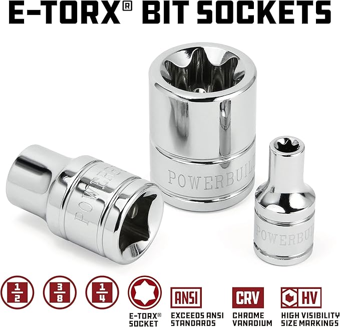 Set de Brocas Powerbuilt 35 Piezas, 1/4, 3/8 y 1/2 Pulgadas miniatura 3