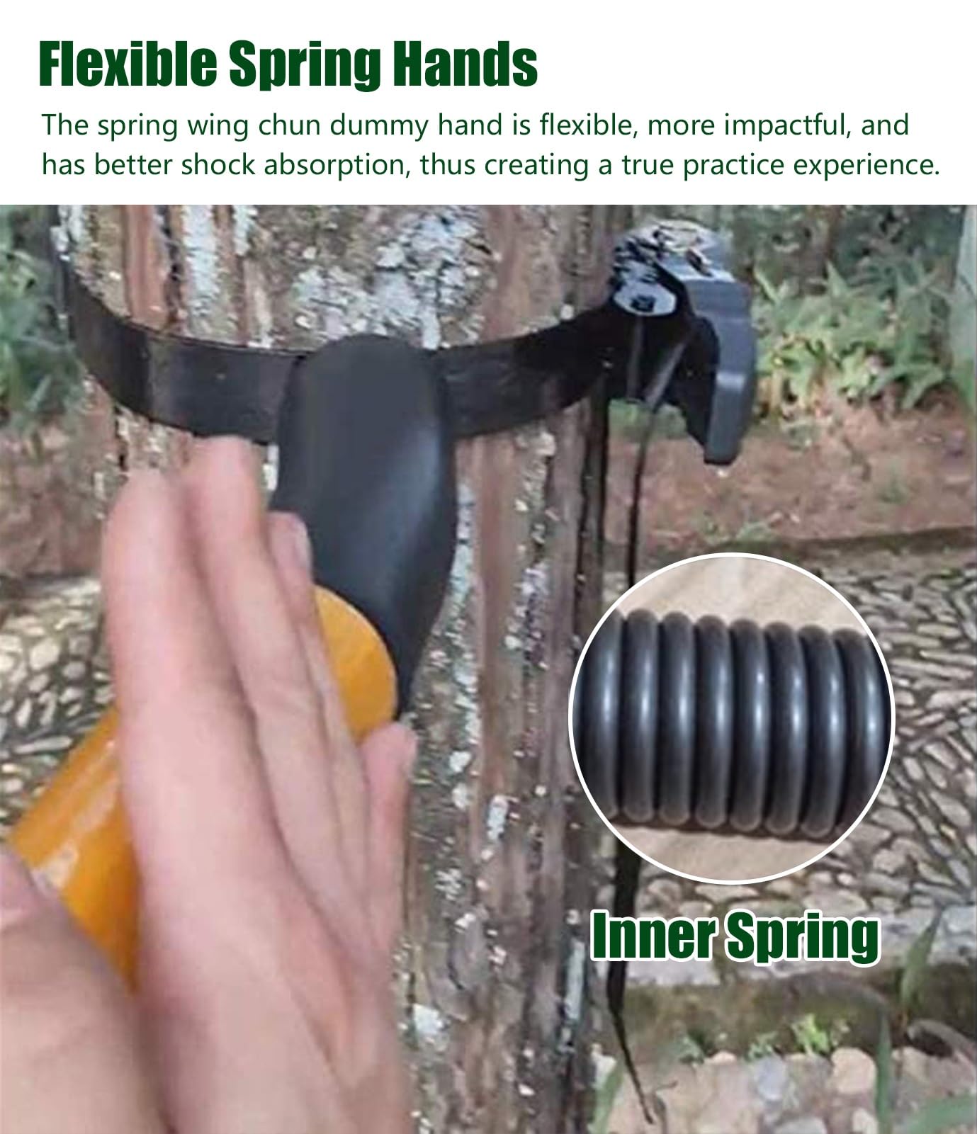 Manichino Wing Chun Con Braccia A Molla - Allenamento Portatile Per Kung Fu - Foto 4