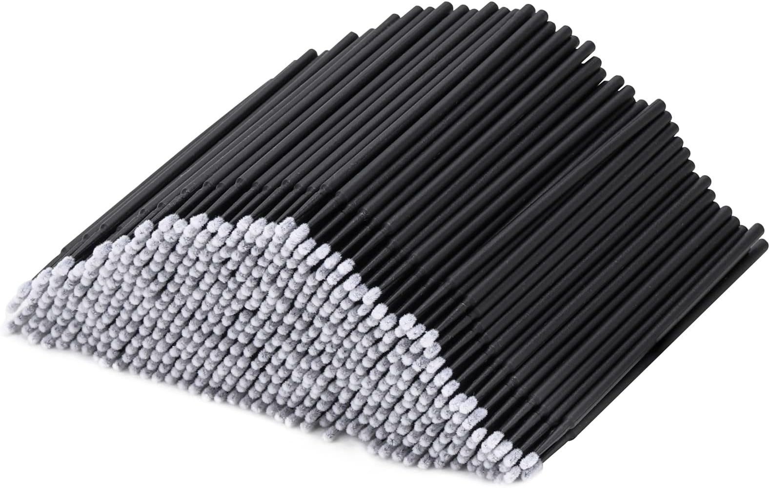 Tbestmax 500 Pcs Disposable Micro Applicator Brush Micro Swabs, Eye Lashes Mascara Wands for Eyelash Extension Black