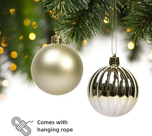 Miniatura 2 de 24 adornos de bola de Navidad, decoración de árbol de Navidad, decoraciones de bolas de Navidad inastillables para decoración de vacaciones, bodas,