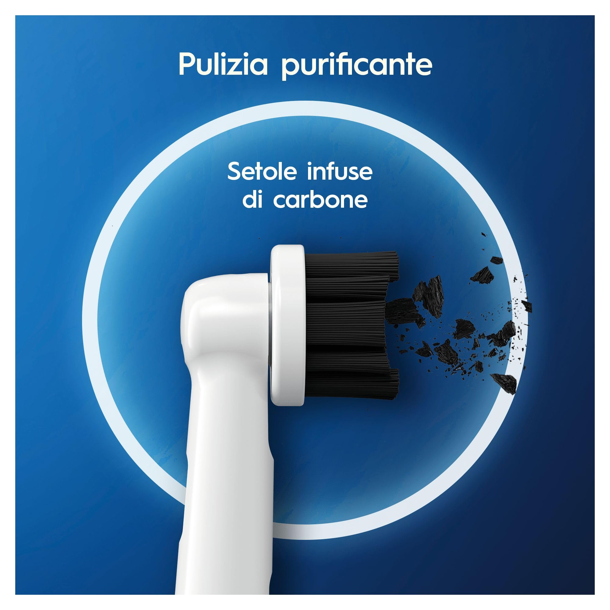 Oral-B Testine di Ricambio Pure Clean, Bianche, 8 Ricambi | 8 Testine di Ricambio per Spazzolino Elettrico, Rotonde Originali