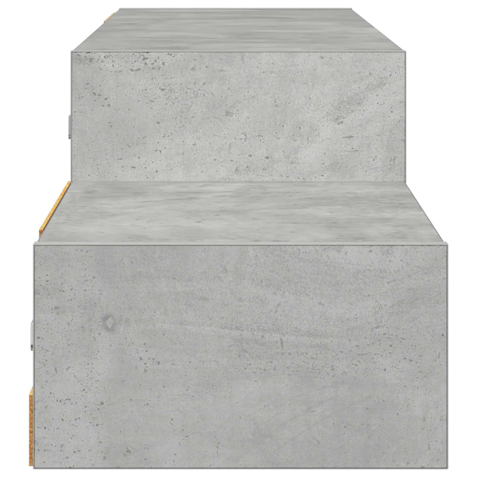 Gecheer Wandmontierter TV-Schrank Wandhalterung Betongrau, Fernsehschrank Fernsehtisch TV-Lowboard für Wohnzimmer Home-Cinema Gamerzimmer8005992