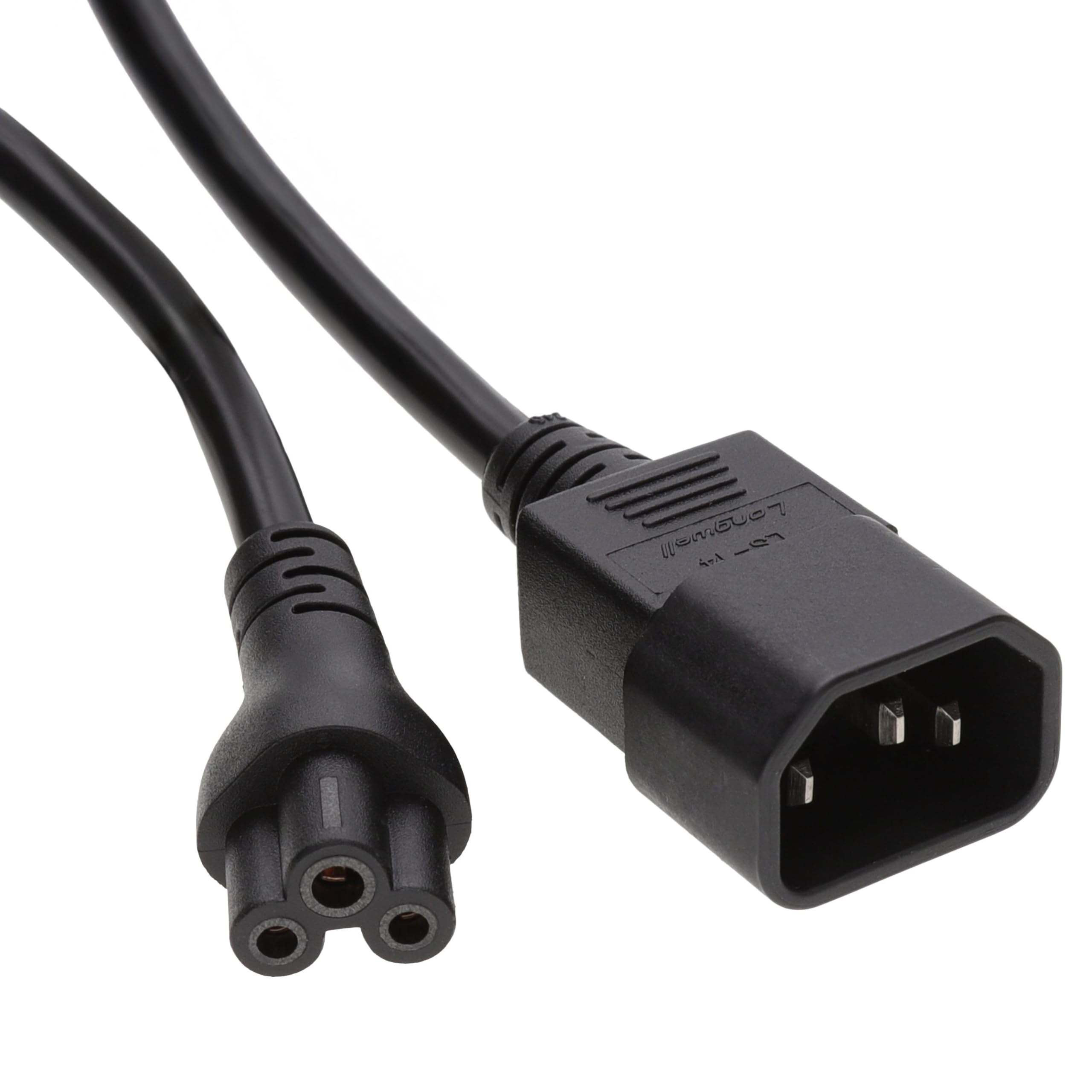 kenable IEC-Stecker C14 Zum Kleeblattstecker C5 Konverter Adapter Strom Kabel 15 cm
