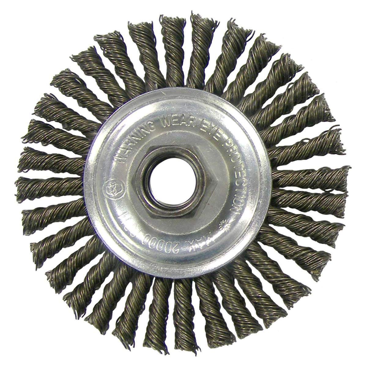 Weiler Vortec Pro 4 in. Stringer Bead Wire Wheel Brush Carbon Steel 20000 rpm 1 pc.