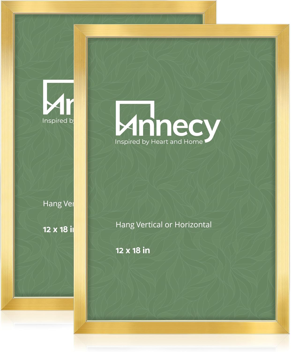 Annecy 12x18 Picture Frame Gold（2 Pack）, 12 x 18 Picture