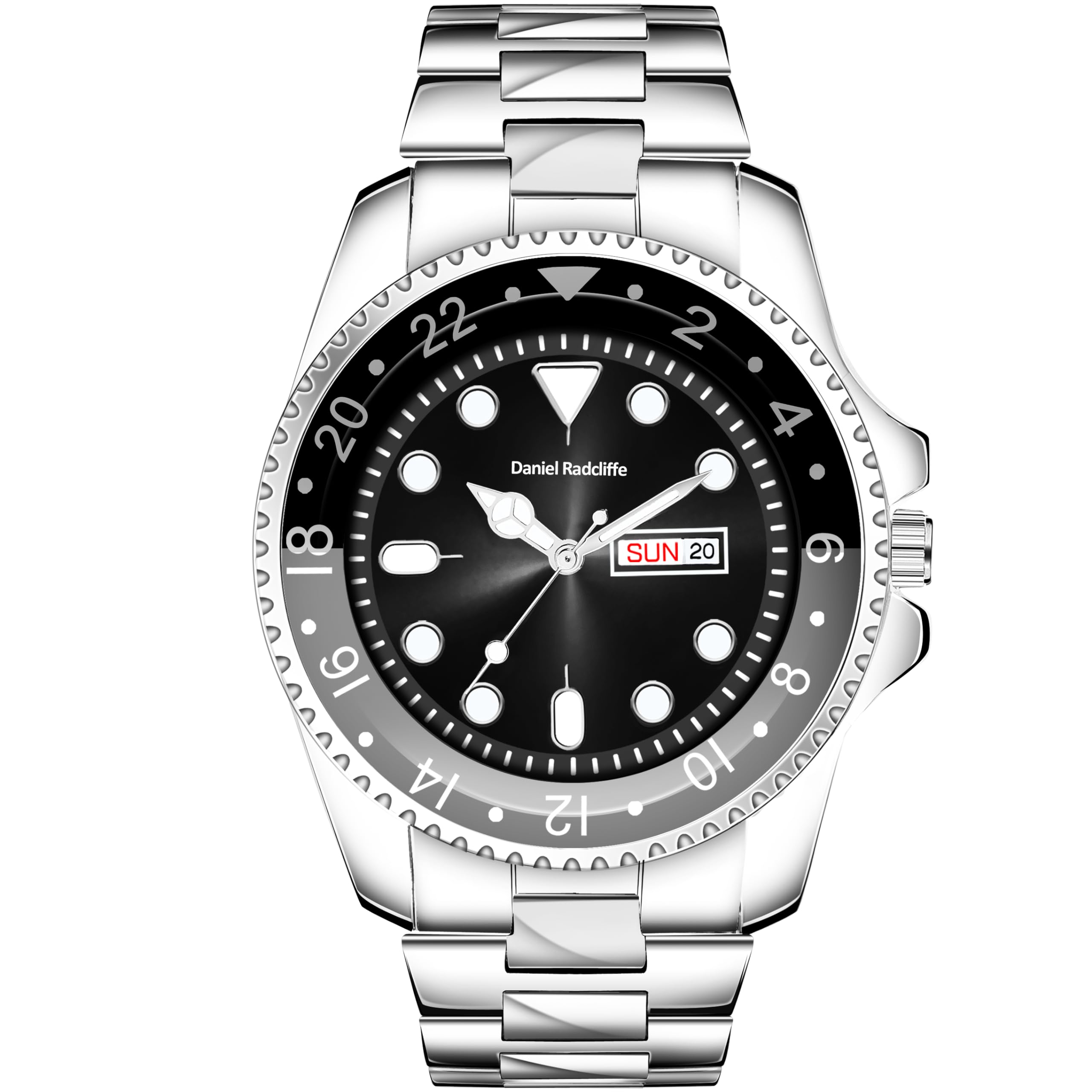 AMERICANVIBER Mens Analog Watch Black Dial Stainless Steel Wrist Watch for Men & Boys (B0D33KHVPR) Amazon Price History, Amazon Price Tracker