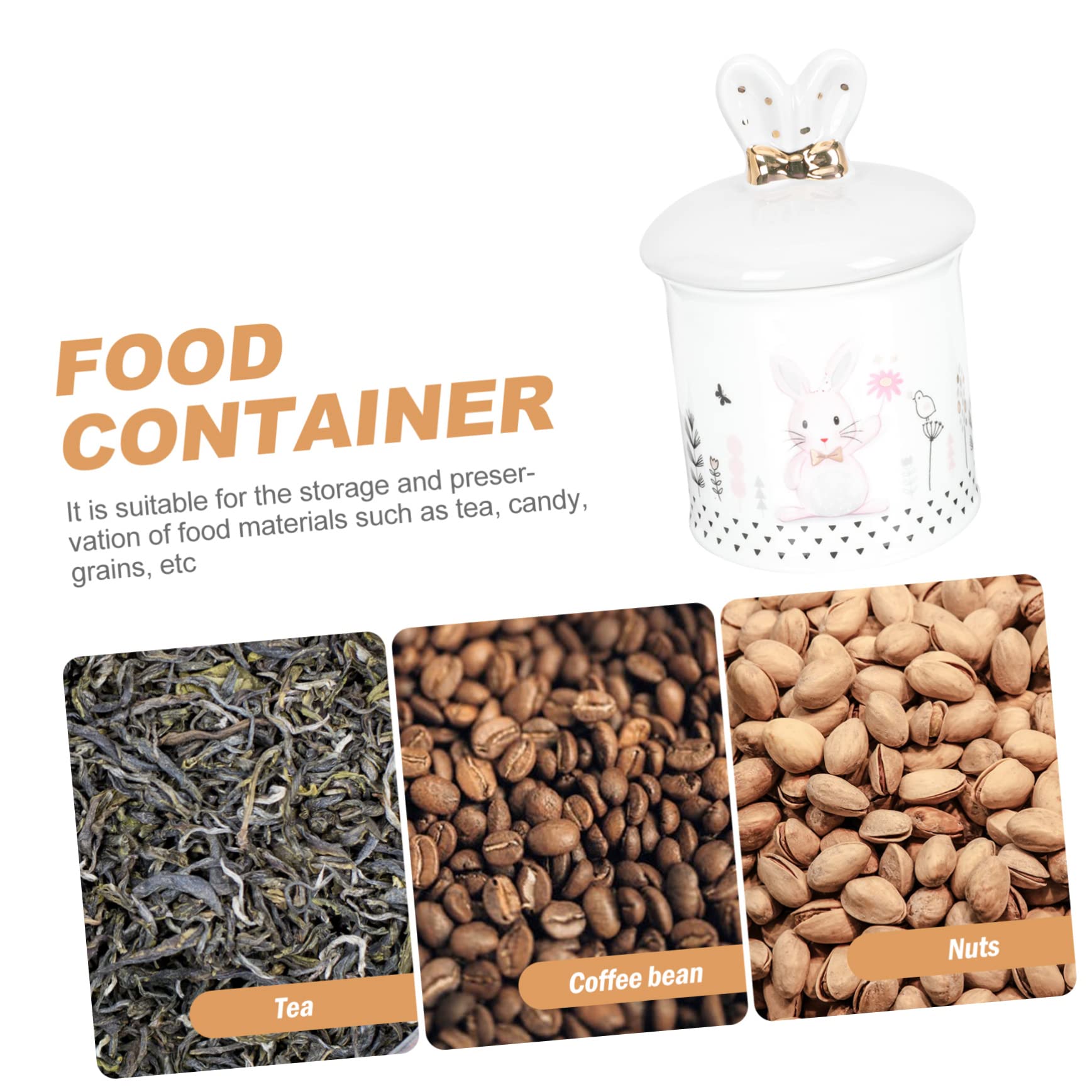 Zerodeko Barattolo Per Tè in Ceramica Contenitore Sigillabile Per Biscotti Barattolo Per Conservazione Domestica Porta Biscotti Coperchio Ermetico Per Tè