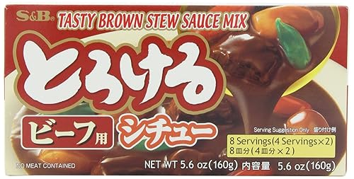 S&B Sabrosa mezcla de salsa de estofado de res, 5.6 onzas