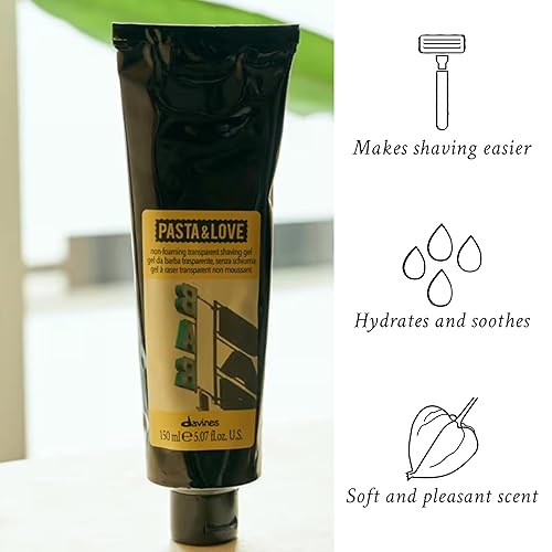 Miniatura 3 de Davines Pasta & Love Gel de afeitar de precisión elegante sin espuma para hombre, afeitado sin escobillas, 5.1 fl oz