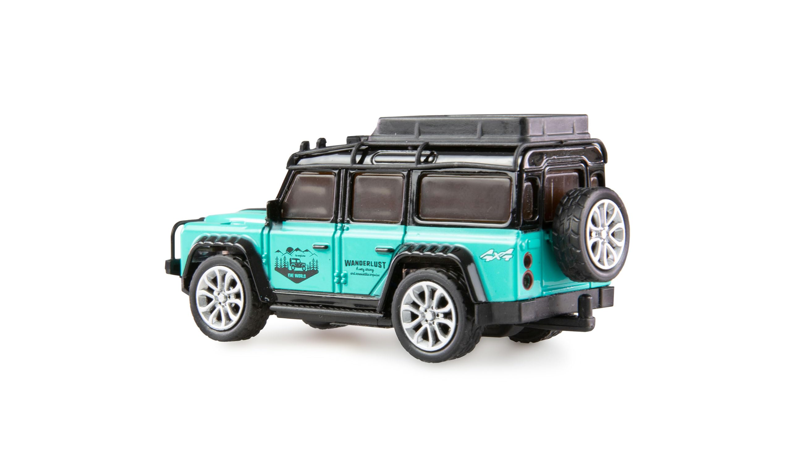 Amewi RC samochód terenowy Die Cast zdalnie sterowany 1:64 RTR Petrol