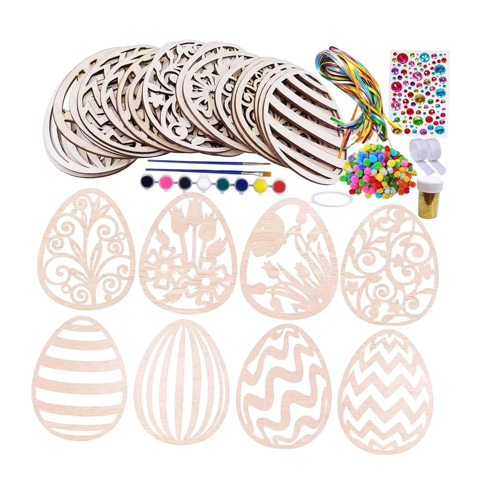 Pendentifs en bois de Pâques pour décorer la maison et vos cadeaux
