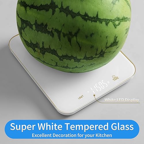 Miniatura 6 de Homebuds Báscula digital de alimentos de 33 libras y onzas en 0.04 oz, alta precisión garantizada por la fábrica profesional de básculas de cocina