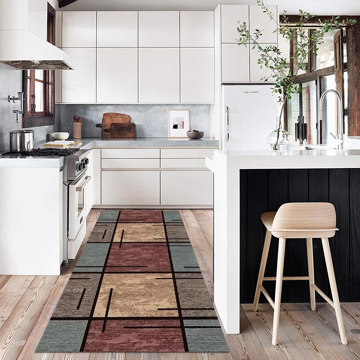 Keukentapijt voor gootsteen, 120 x 250 cm, gangtapijt, lang, antislip