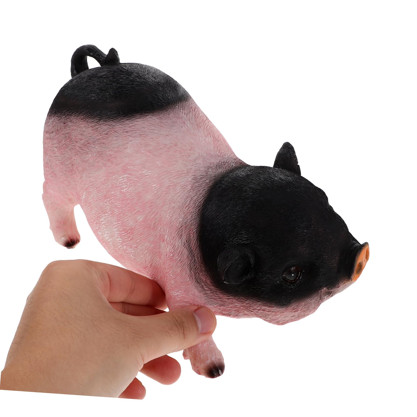 TOYANDONA 2 Częściowy Miniaturek Świnek z Żywicy Zabawne i Urocze Figurki Do Ogrodu i Domu Odporne Warunki Zewnętrzne Dekoracje Trawnikowe Patio Do Salonu i