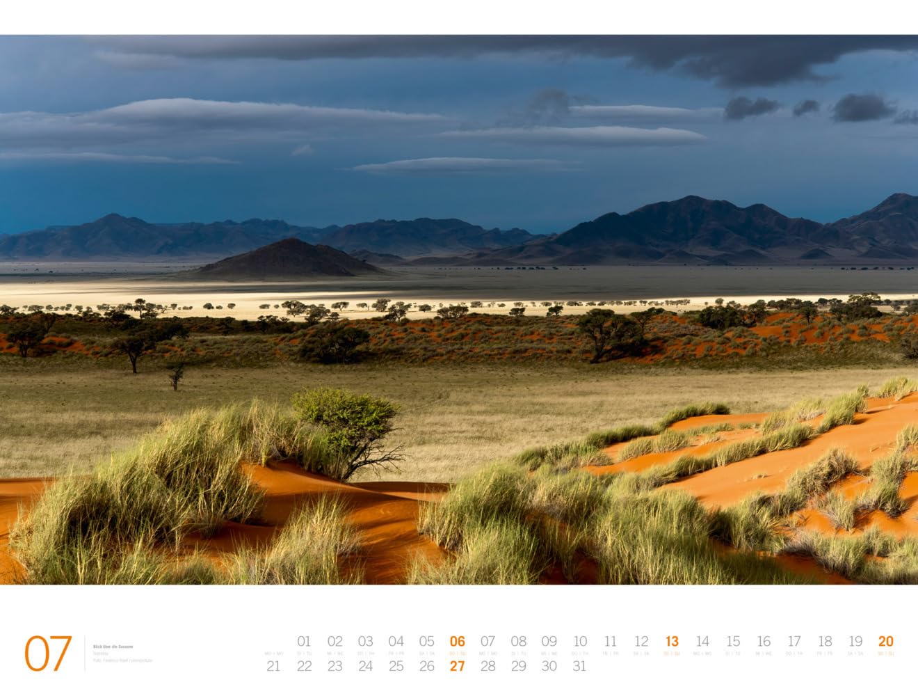 Afrika - Ackermann Gallery Kalender 2025, Wandkalender im Querformat (66x50 cm) - Großformat-Kalender / Hochwertiger Panorama-Kalender Tiere und Natur
