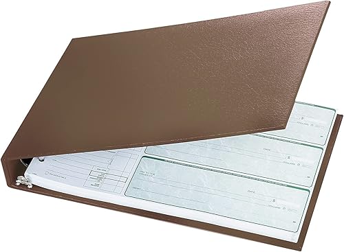 Miniatura 8 de Carpeta ejecutiva de 7 anillas, capacidad de 500 cheques, para hojas de 9 x 13 pulgadas, con organizador de calendario de 6 años, diseño elegante