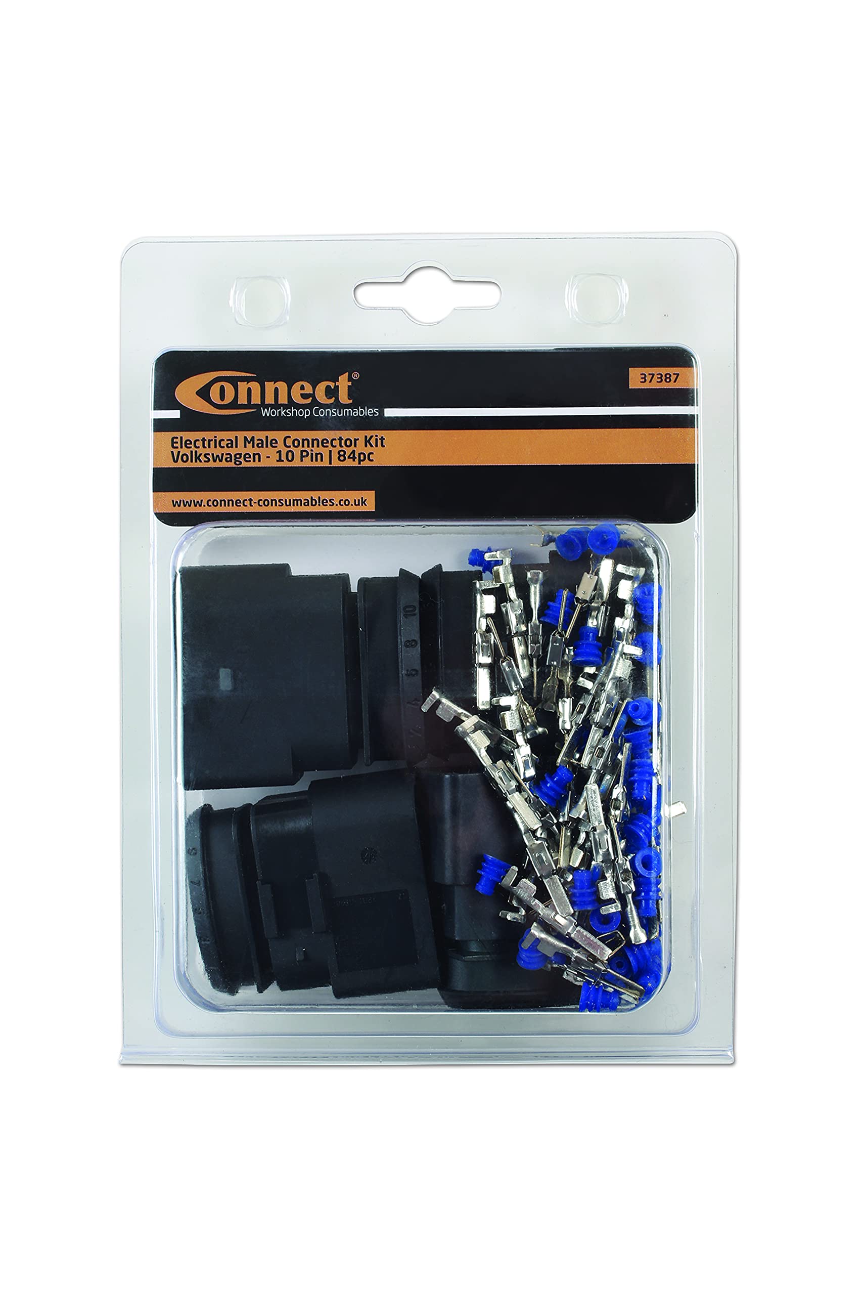 Connect Workshop Consumables 37387 Kit de 84 connecteurs électriques mâles 2,8 mm 10 broches
