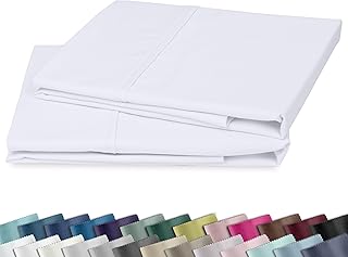 California Design Den 400-Thread-Count Sateen Set, Standard/Queen, Bright White (Set of 2)