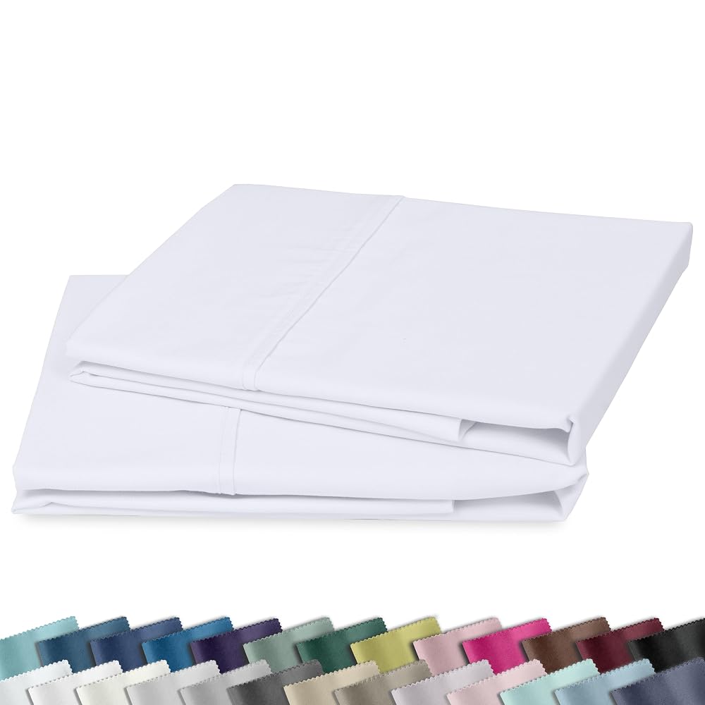 California Design Den 2-Pack Pillow Cases Standard Size, 100% Cotton
