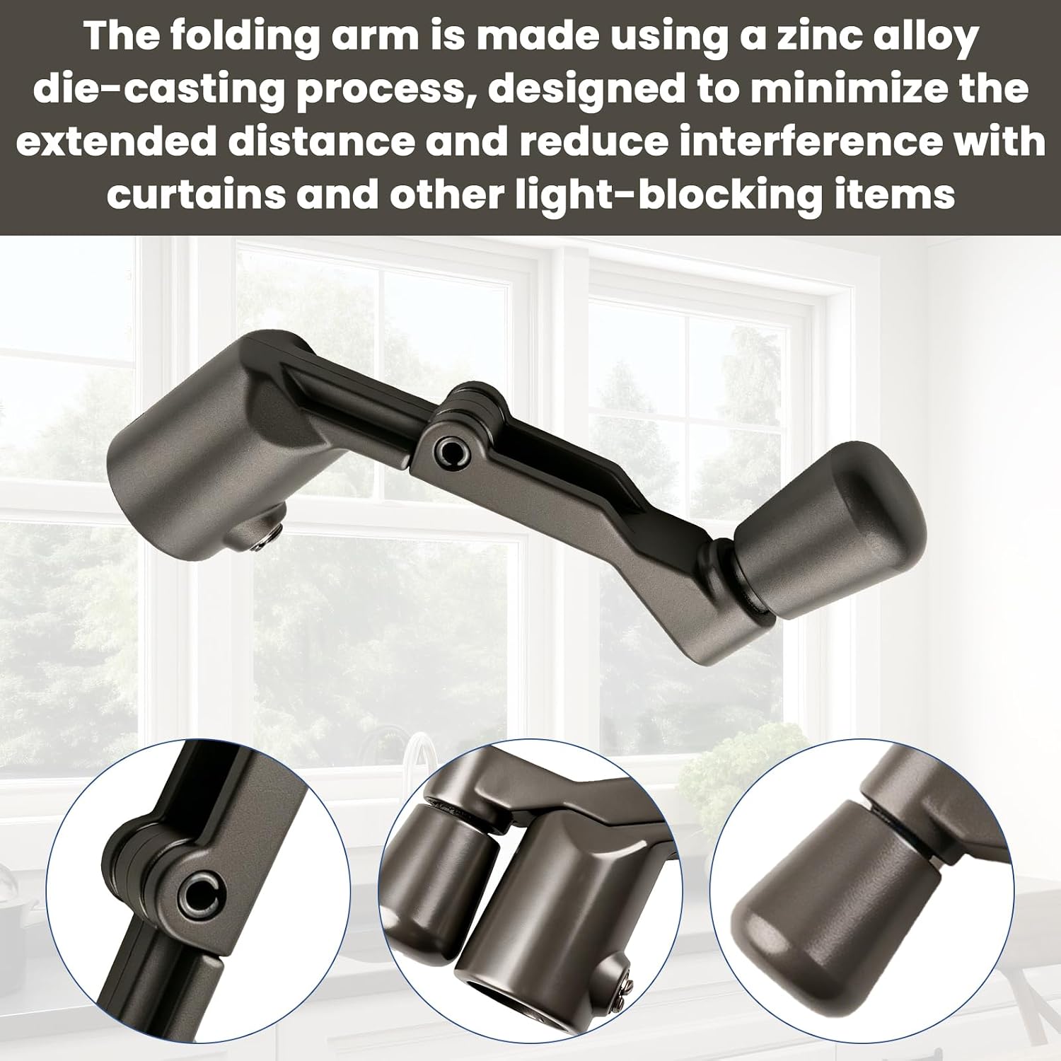 H 3960 Window Crank Handle for Prime-Line Casement Folding Crank Handle | Casement Folding Crank Handle, 2-3/4 In. Width For Prime-Line Casement Folding Crank Handle -2 Pack