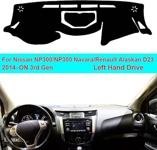 Miniatura 2 de Para Nissan NP300 Navara, para Renault Alaskan D23 2014-2019, cubierta de salpicadero de automóvil, parasol y alfombra