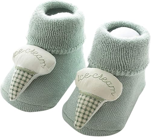 Calcetines para bebés y niños pequeños, antideslizantes, diseño 3D, con dibujos animados, para el cuidado del bebé