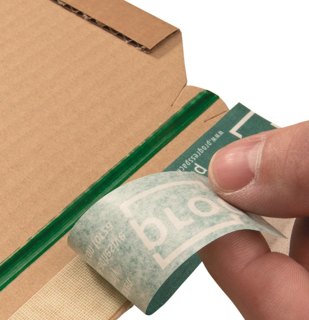 Universal-Versandverpackung Premium PP B02.01 aus Wellpappe für CDs, 147 x 129 x bis 55 mm, 20-er Pack, braun