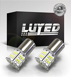 LUYED 2 x 650 Lumens 12v-24v 1156 1141 1003 3014 54-EX Chipsets Led Bulb Used For Back Up Reverse Lights,Brake Lights,Tail Lights,Rv light,Xenon White - coolthings.us
