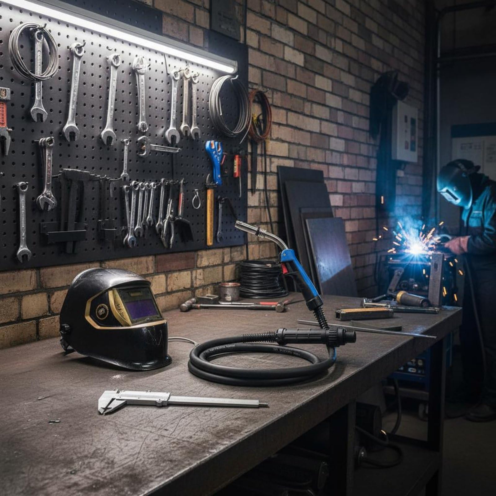 B Baosity Antorcha de Soldadura MIG 24KD Ensamblaje Soplete Pistola Cable Repuesto Compatible con Equipos con Material Plástico y Metal Adecuado para Taller Producción Diaria Mantenimiento