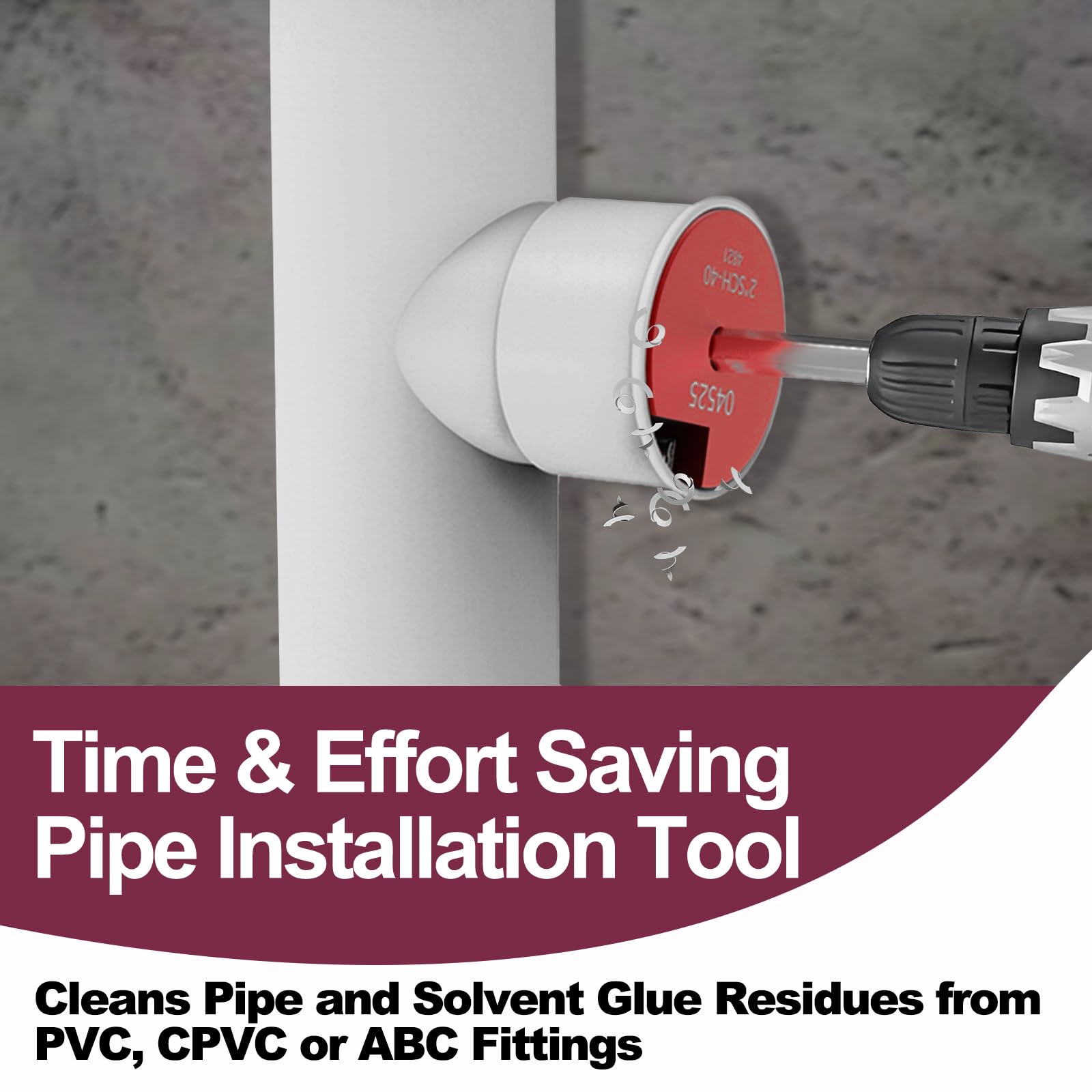PVC Pipe Reamer - Save Fittings & Joints -3
