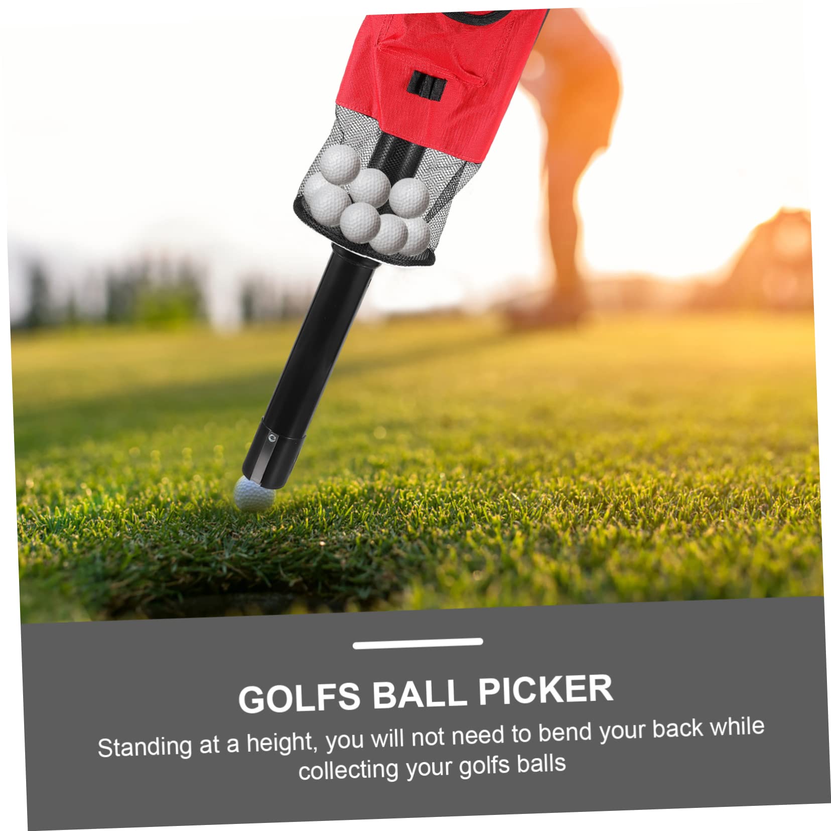 KOMBIUDA Golfs Pick up Tube Large Capacity Easy to Use Detachable Zipper Design for Golfers