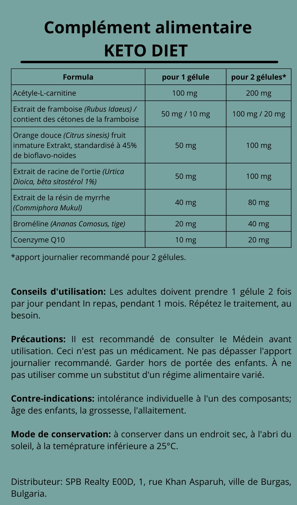 KETO DIET de Idealica - naturalmente veloce con dieta chetogenica con Q10 coenzima. 20 capsule.