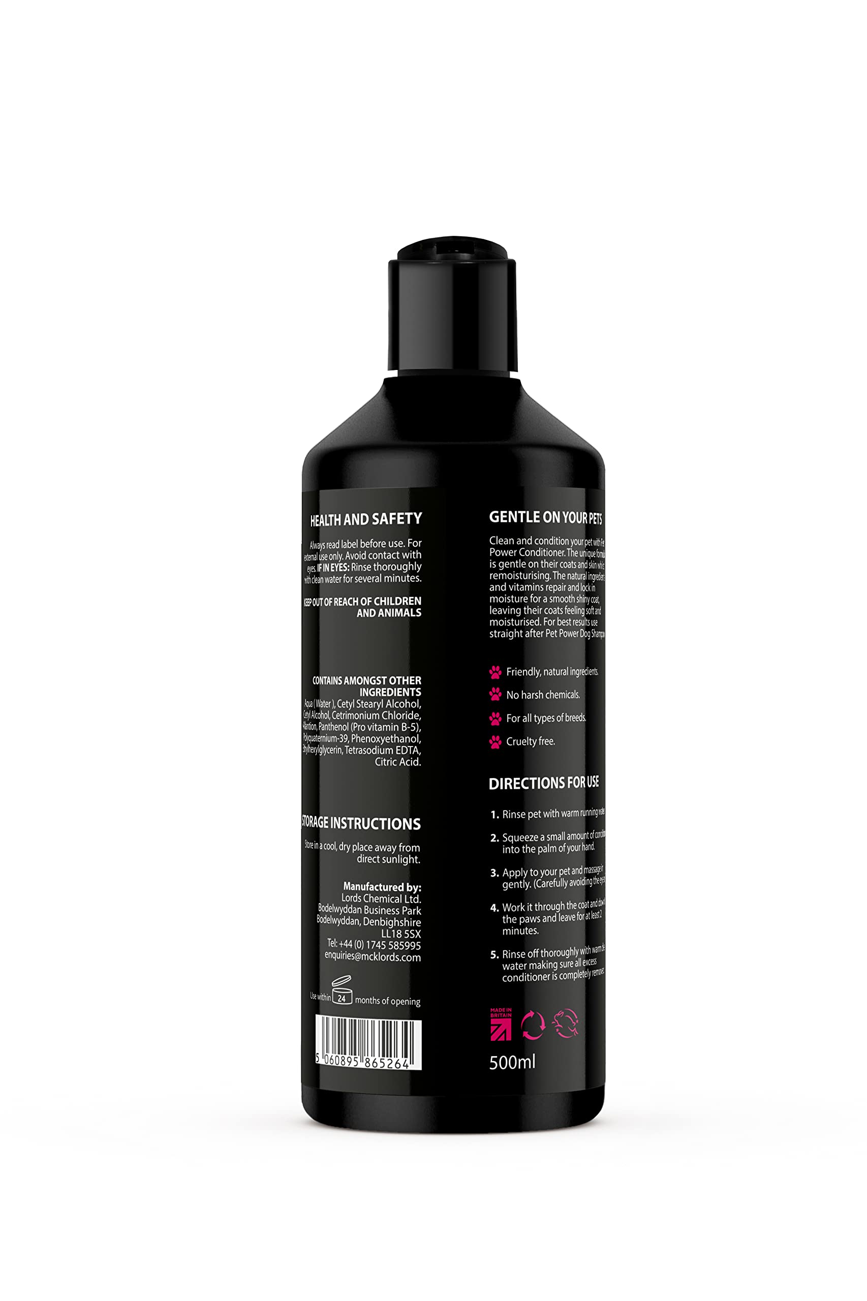 FAM0755 Pflegespülung für alle Rassen, Tierpflege, für glänzendes und gesundes Fell mit entwirrenden Eigenschaften, Pro-Vitamin B5, pH-ausgewogen, 500 ml