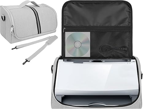 Protective Scanner Carrying Case for Fujitsu iX1400/iX1500/iX1600, Fi Series, Plustek, Brother & Raven Scanners - Light Gray