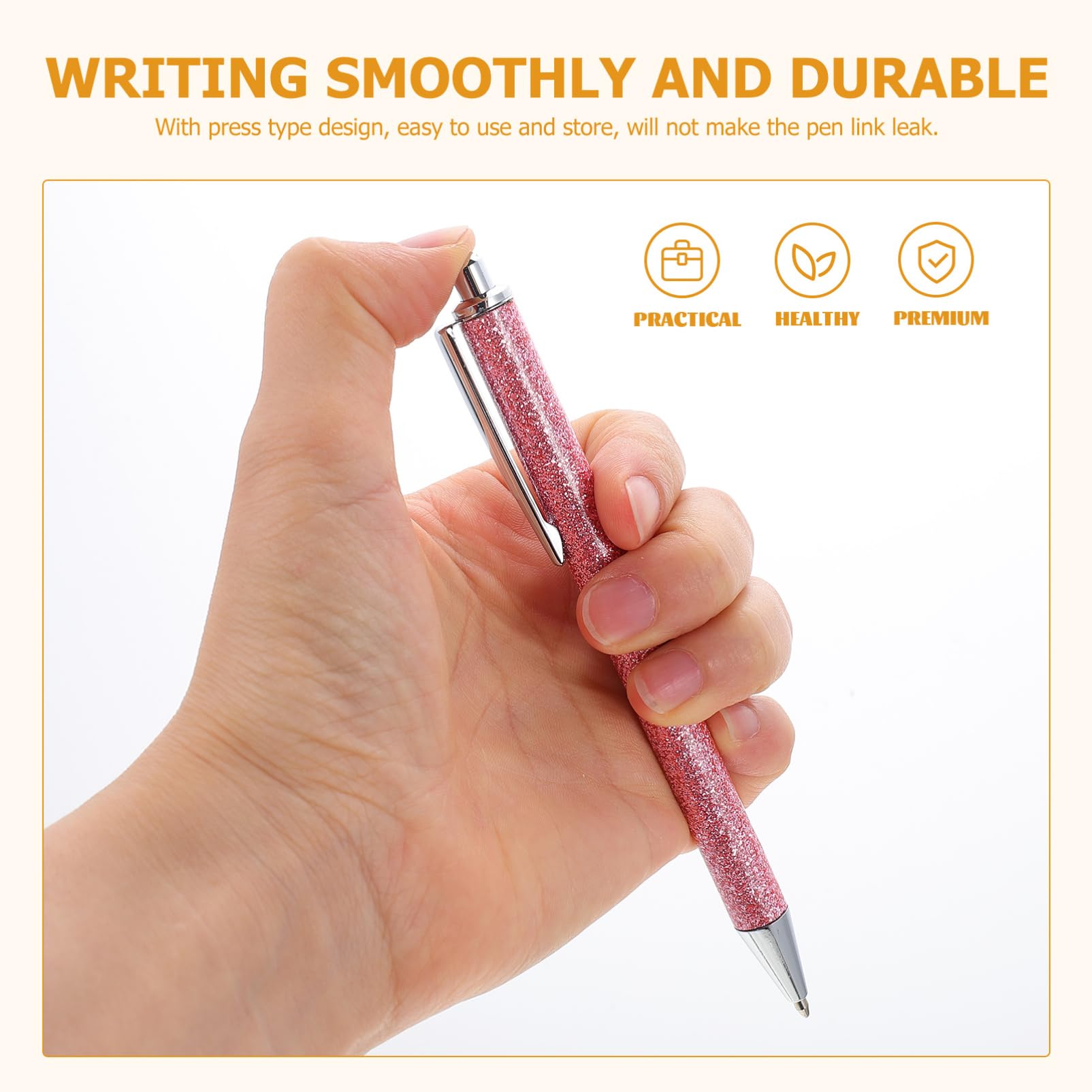 ABOOFAN 12pièces Stylo Publicitaire Métallique à Bouton-poussoir De Stylos Rétractables Multi-usages Fourniture De Bureau Et Pour Étudiants Et Professionnels