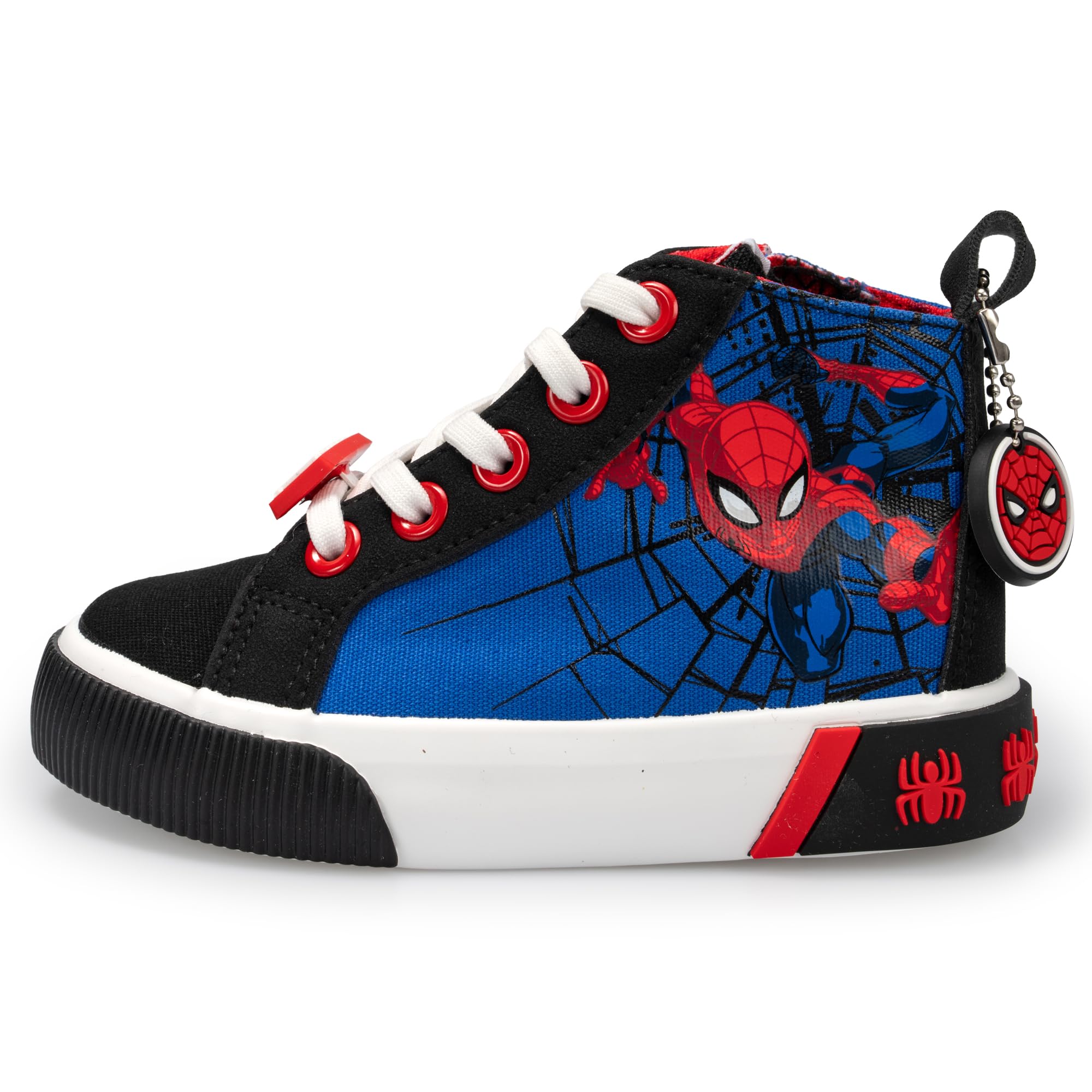 Spider-Man High Top Sneakers - Marvel Spiderman Shoes for Kids