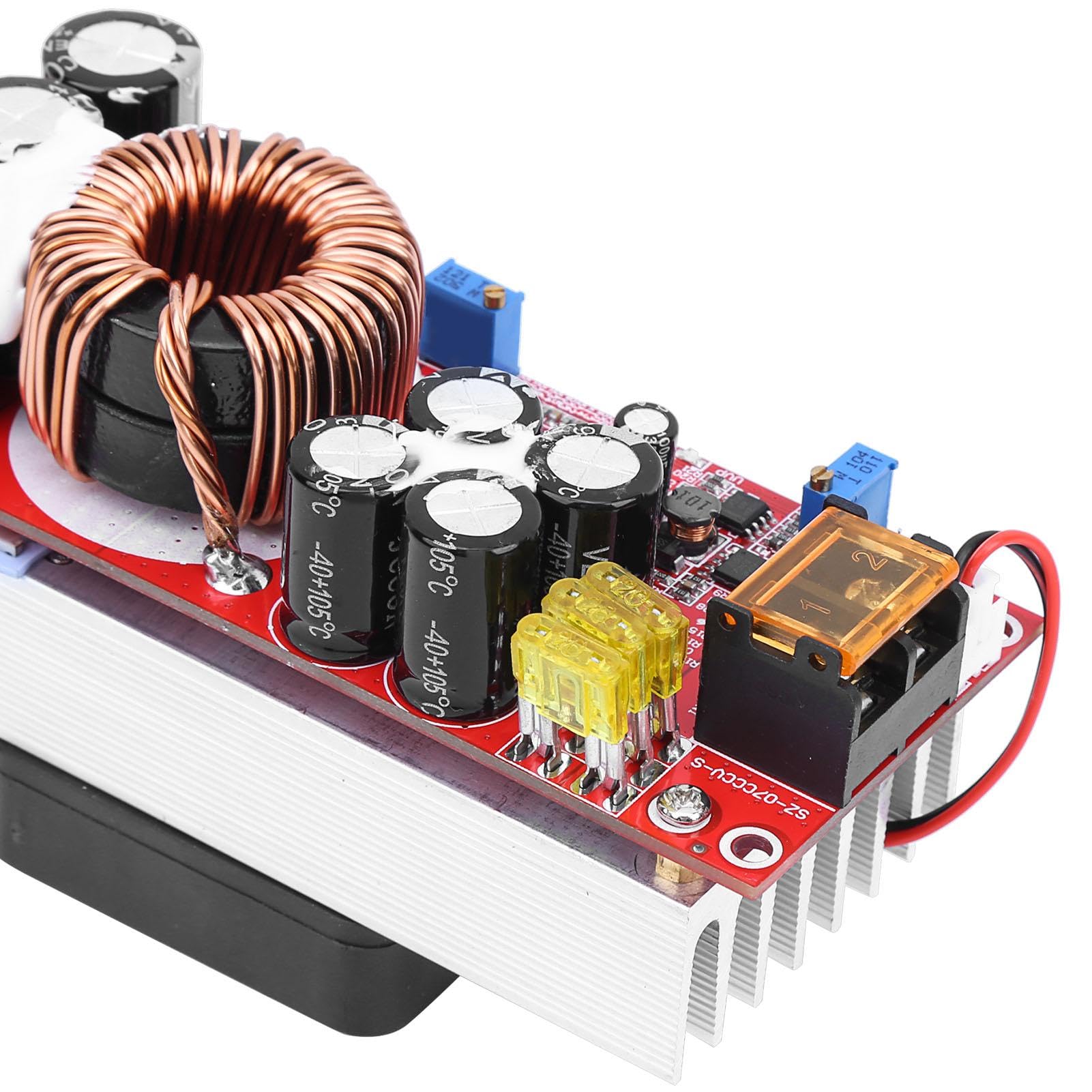 Jadeshay Regolatore di Tensione,DC DC Converter 10-60V a 12-97V Convertitore Step-up di Tensione CC CV Convertitore di Alimentazione 30A 1500W Converter Boost Tensione Costante e Corrente Costante