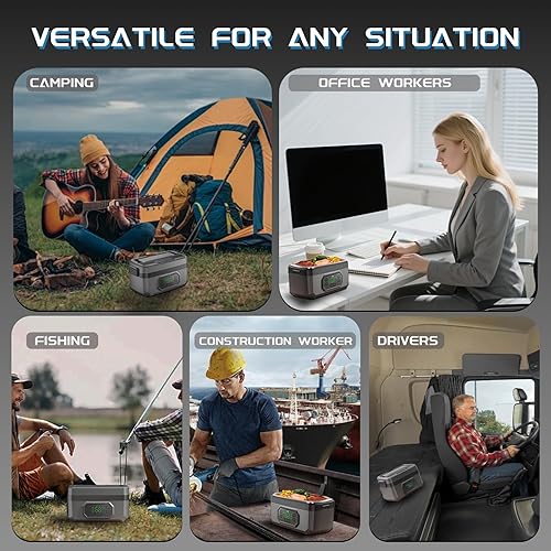 Miniatura 7 de Fiambrera eléctrica para adultos,Lonchera eléctrica,Fiambrera de calefacción