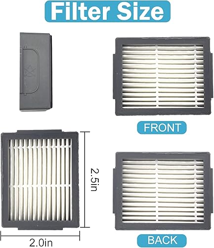 Miniatura 6 de VOKEEH 6 piezas de repuesto de filtro Roomba compatibles con Roomba e, i y j Series i7 i7+plus i3 i3+ i4 i6 i6+ i8 i8+ E5 E6 E7 Robot de alta