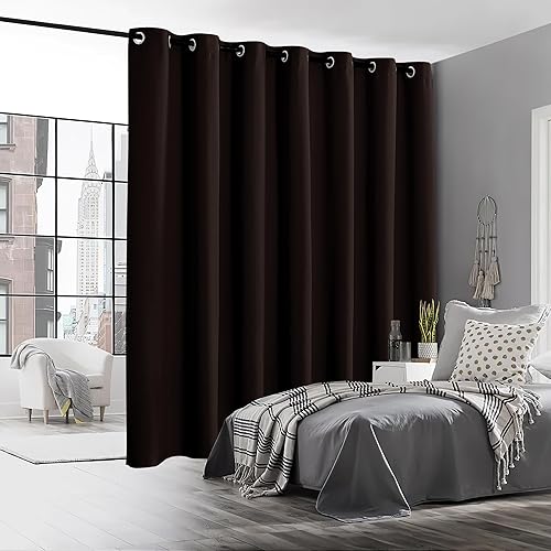 Miniatura 6 de RYB HOME Cortinas opacas y cortinas con total privacidad, eficiencia térmica, cortinas de fondo para divisor de habitación, persiana vertical, sala