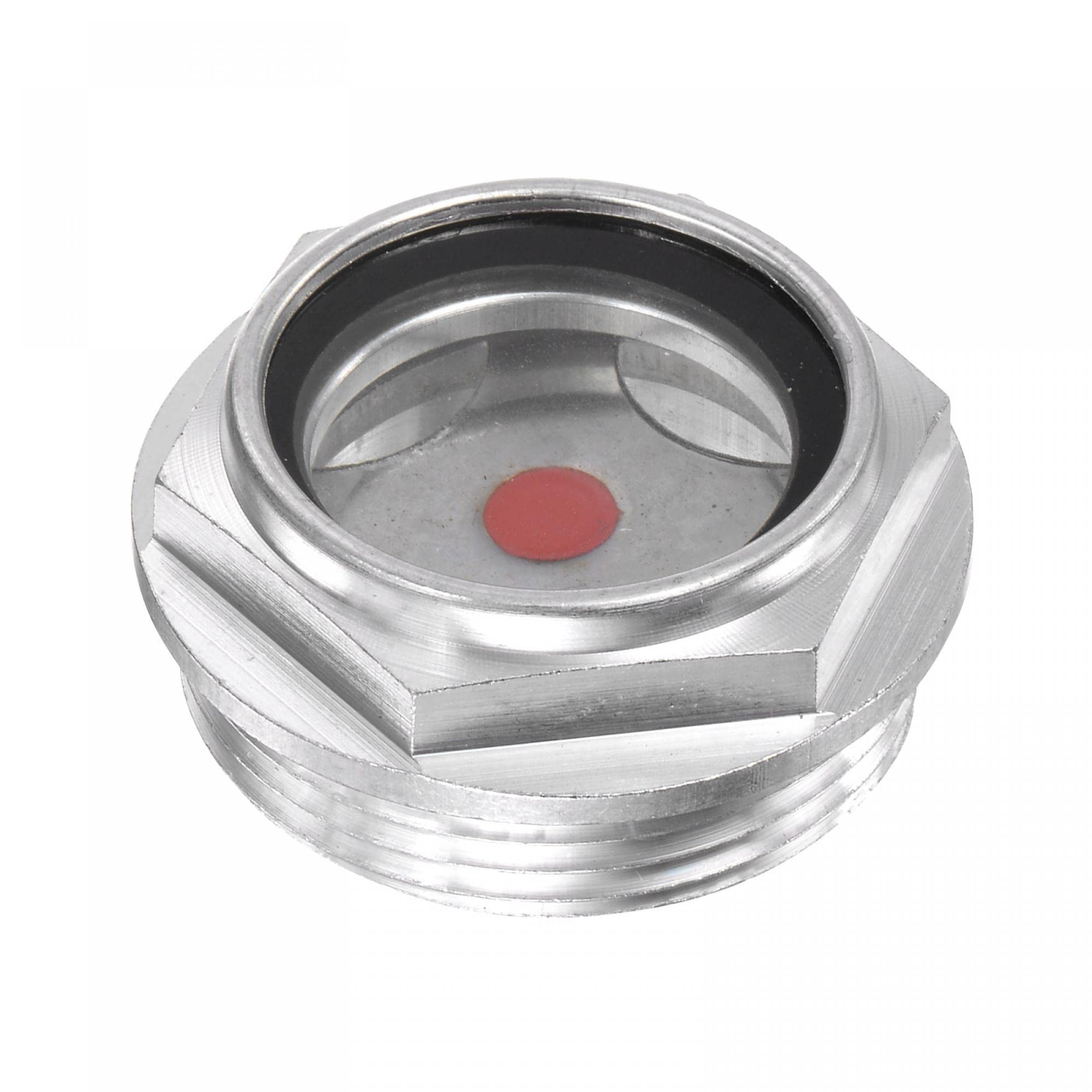 Buy sourcing Air Compressor Oil Level Gauge Glass M39x2mm Male Threaded Aluminum Liquid