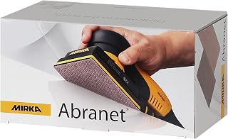 Mirka Abranet net sandpaper strips 70x125 mm Grip / Grit P150 / 50 pcs / for sanding wood, filler, varnish, plastic / 5414905015