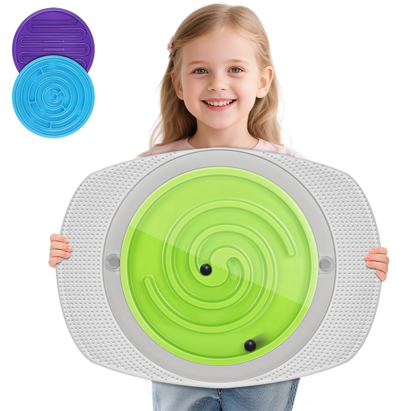 Photo 1 of ***STOCK PHOTO FOR REFERENCE ONLY***
Balance Board Maze for Kids Sensory Training - 20" Wobble Board to Develop Coordination & Reduce Screen Time - 3 Difficulty Levels for More Fun - Maximum Load 130lbs - Meaningful Gift for Children