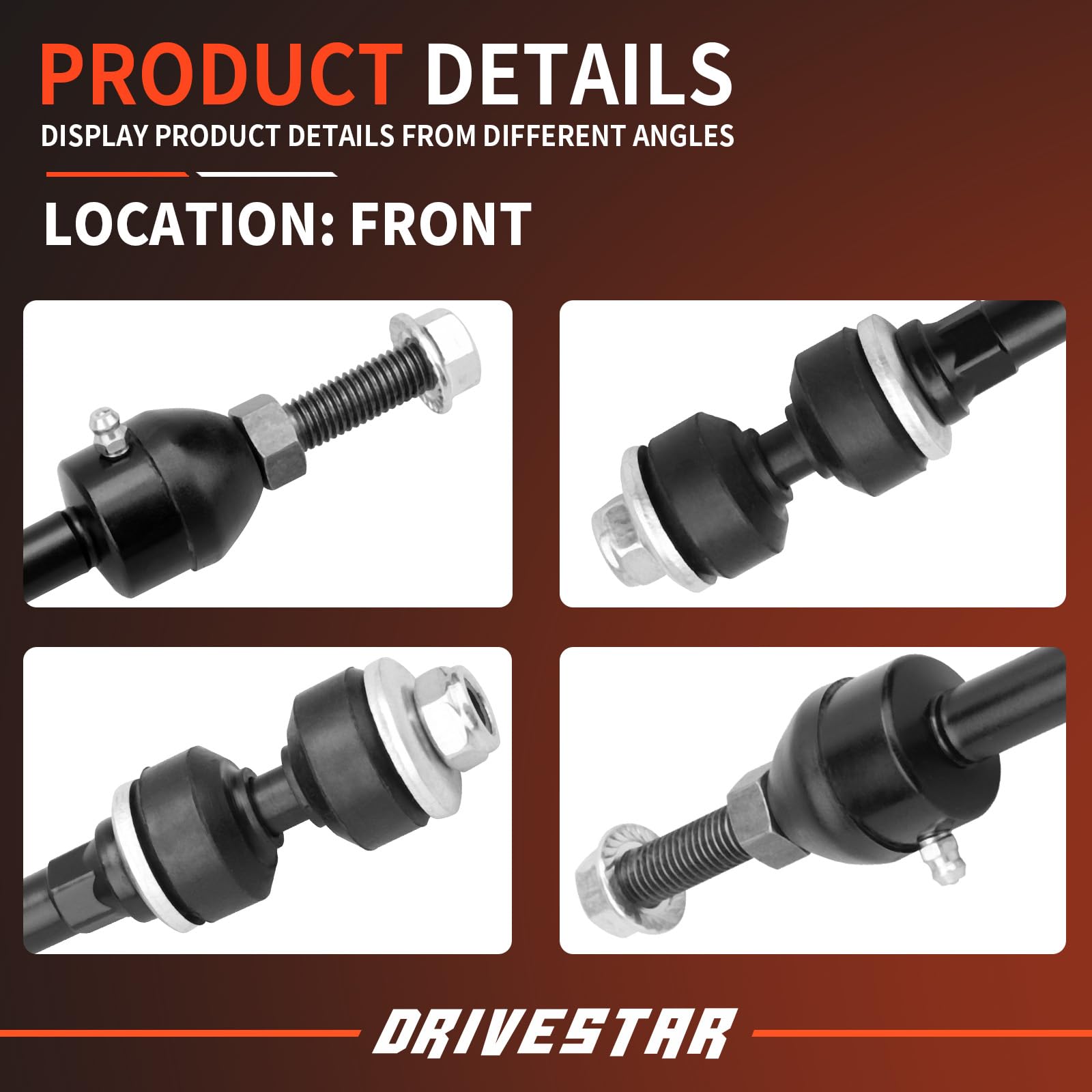 2PCS Front Sway Bar Stabilizer Links For 2006 2007 2008 2009-2017 Dodge Ram 1500 - Foto 8