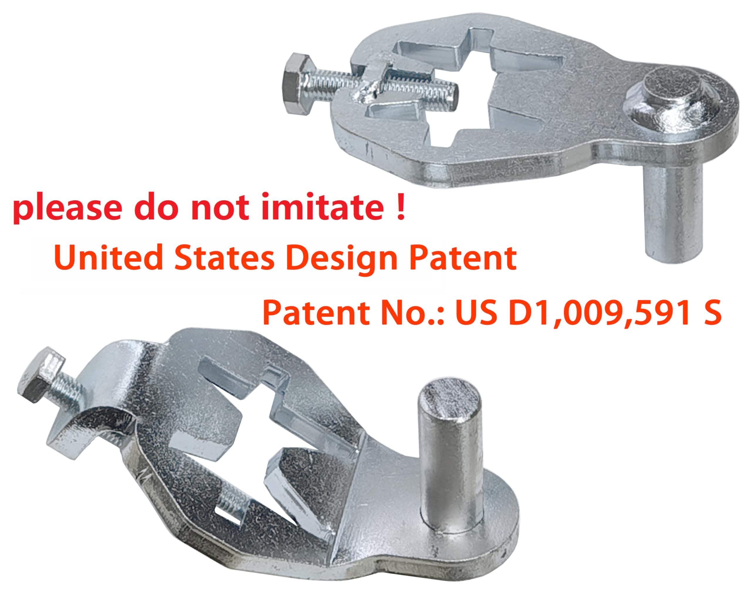 Garden Gate 2-Piece T-Post Gate Hinge Pins - Heavy Duty Iron Gate